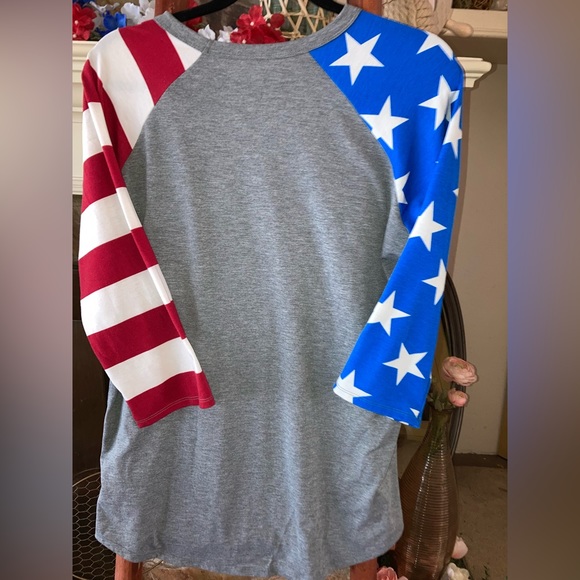 ⭐️LuLaRoe American Flag Randy Large🇺🇸 - Picture 4 of 8